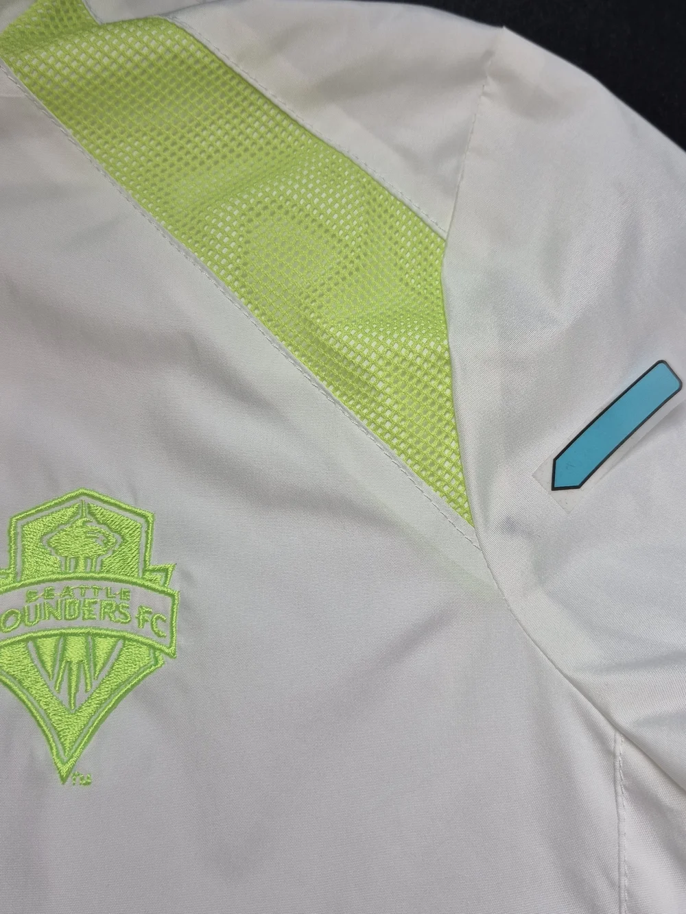 Seattle Sounders FC Womens Windbreaker Jacket Neon 